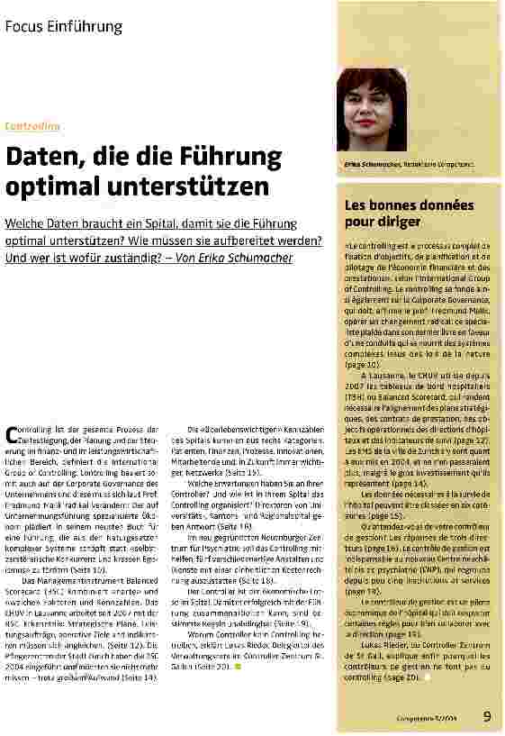 Vorschauseite 1: Daten, die die Führung optimal unterstützen