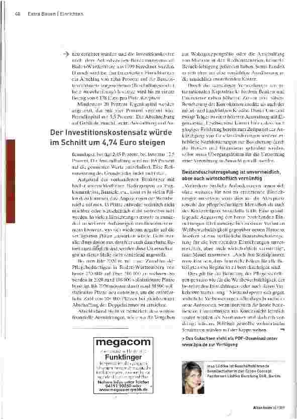 Vorschauseite 5: Ist das Einzelzimmer bald Standard?