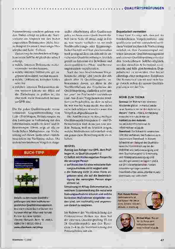 Vorschauseite 4: Das neue „Drehbuch“ QPR