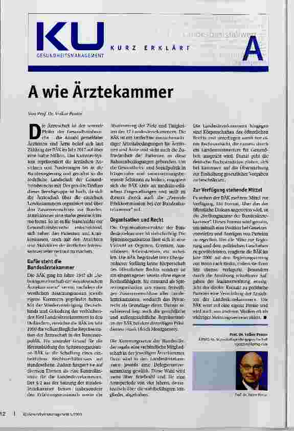 Vorschauseite 1: A wie Ärztekammer
