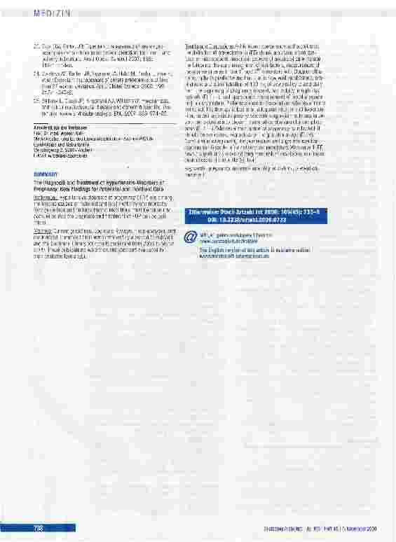 Vorschauseite 6: Diagnostik und Therapie hypertensiver Schwangerschaftserkrankungen