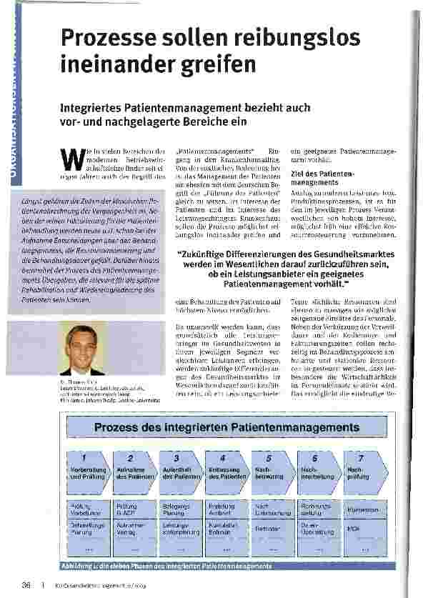 Vorschauseite 1: Prozesse sollen reibungslos ineinander greifen
