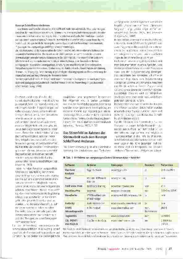 Vorschauseite 2: Computergestützte Stimmanalyse