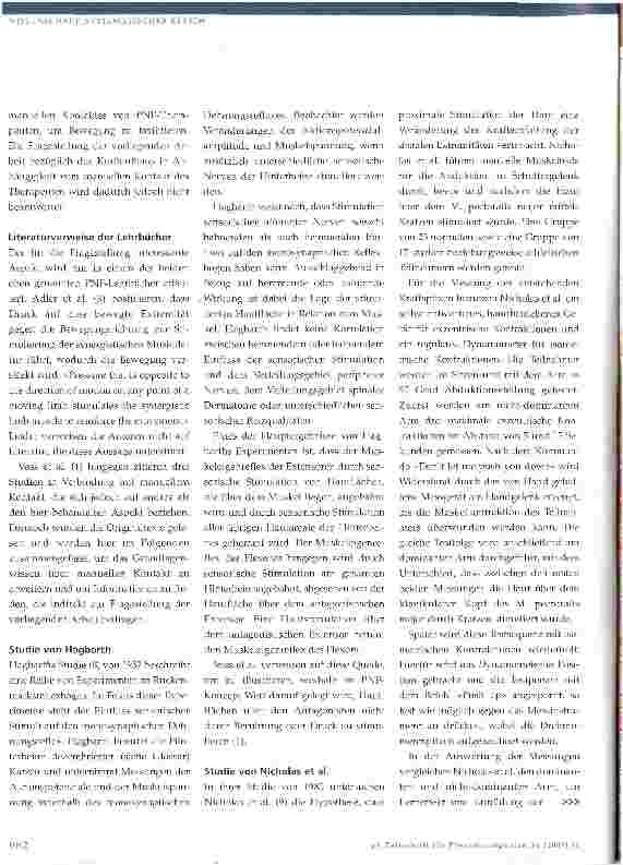 Vorschauseite 4: Manueller Kontakt im PNF-Konzept