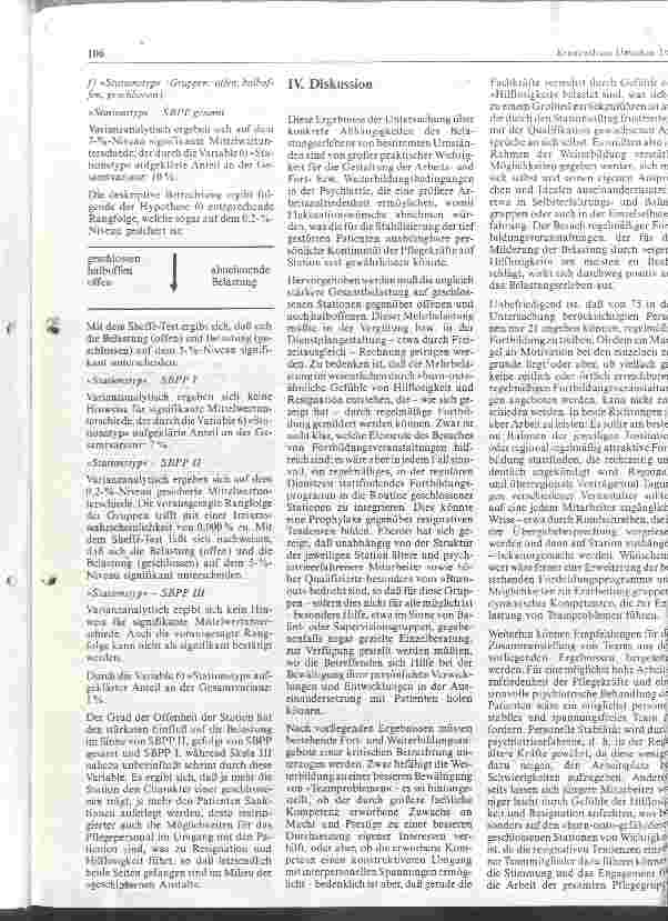 Vorschauseite 4: Berufliche Belastung Psychiatrischer Pflegekräfte- Eine empirische Untersuchung