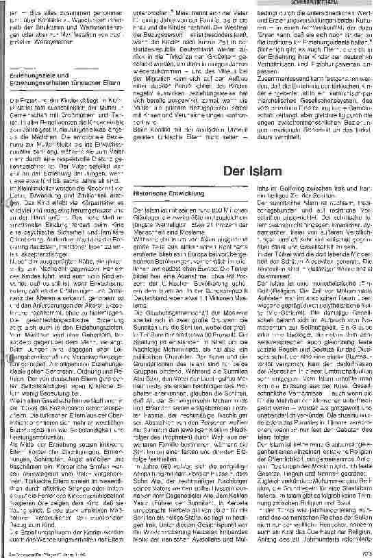 Vorschauseite 4: Die andere Kultur - Türkische Kinder im deutschen Krankenhaus Sozialkultureller Lebensraum