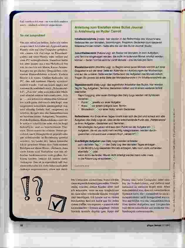 Vorschauseite 2: Nur ein Notizhuch und ein Stift...
