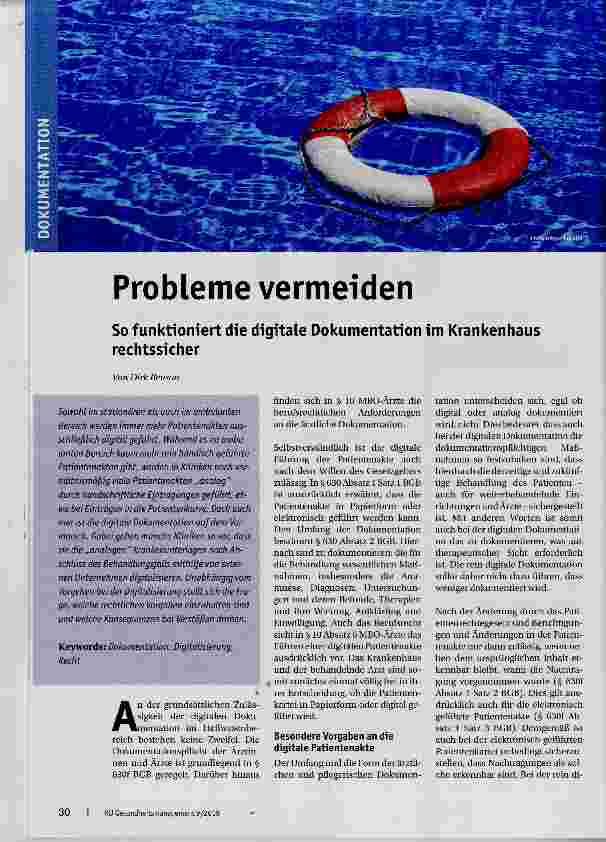 Vorschauseite 1: Probleme vermeiden