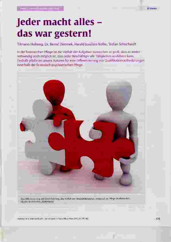 Vorschauseite 1: Jeder macht alles das war gestern!