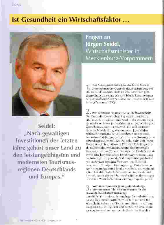 Vorschauseite 1: Ist Gesundheit ein Wirtschaftsfaktor...