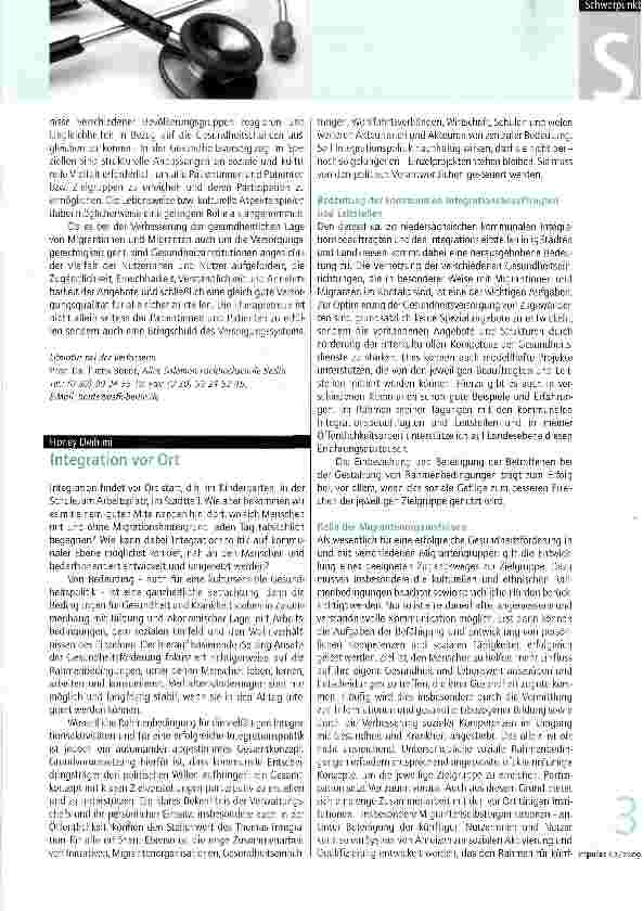 Vorschauseite 2: Interkulturelle Öffnung in der Cesundheitsversorgung -was heißt das?