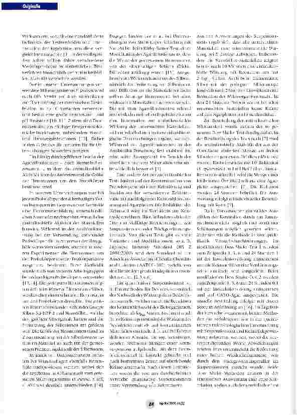 Vorschauseite 5: Wirksamkeitsnachweis silberbeschichteter Medizinprodukte