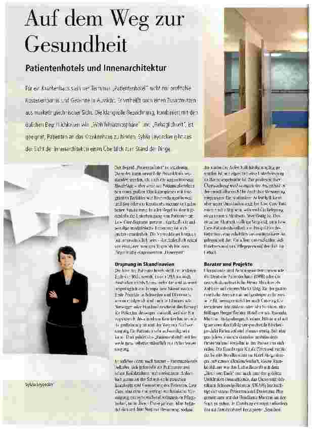 Vorschauseite 1: Auf dem Weg zur Gesundheit