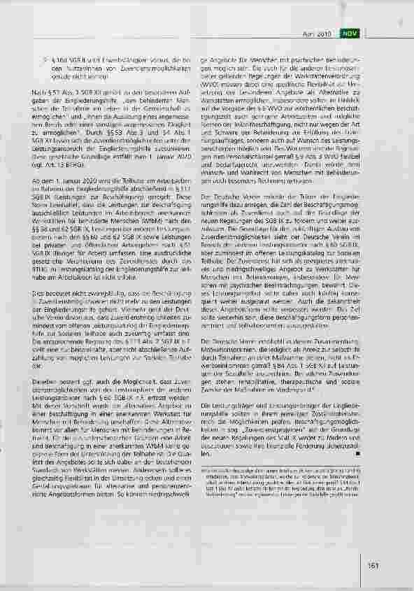 Vorschauseite 2: Empfehlungen des Deutschen Vereins zur Förderung von „Zuverdienstmöglichkeiten im Bereich des SGB IX