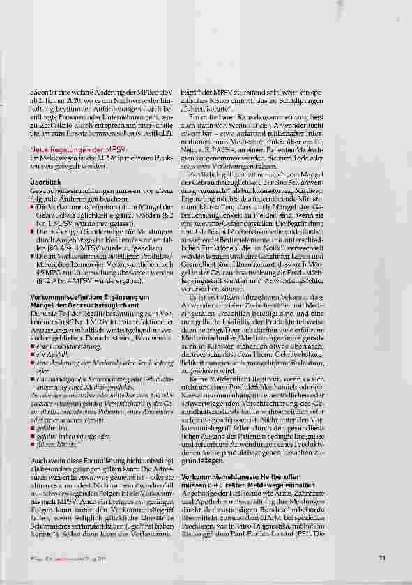 Vorschauseite 6: Die Betreiberverantwortung im neuen Medizinprodukterecht, Teil 1