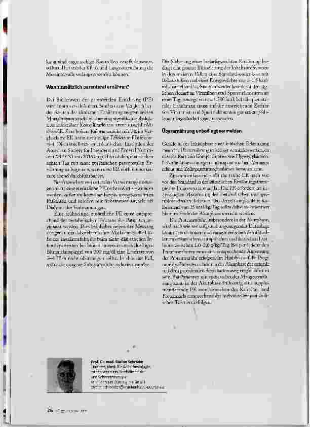 Vorschauseite 3: Enterale Ernährung ist die Therapie der Wahl