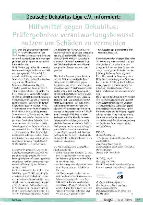 Vorschauseite 1: Hilfsmittel gegen Dekubitus