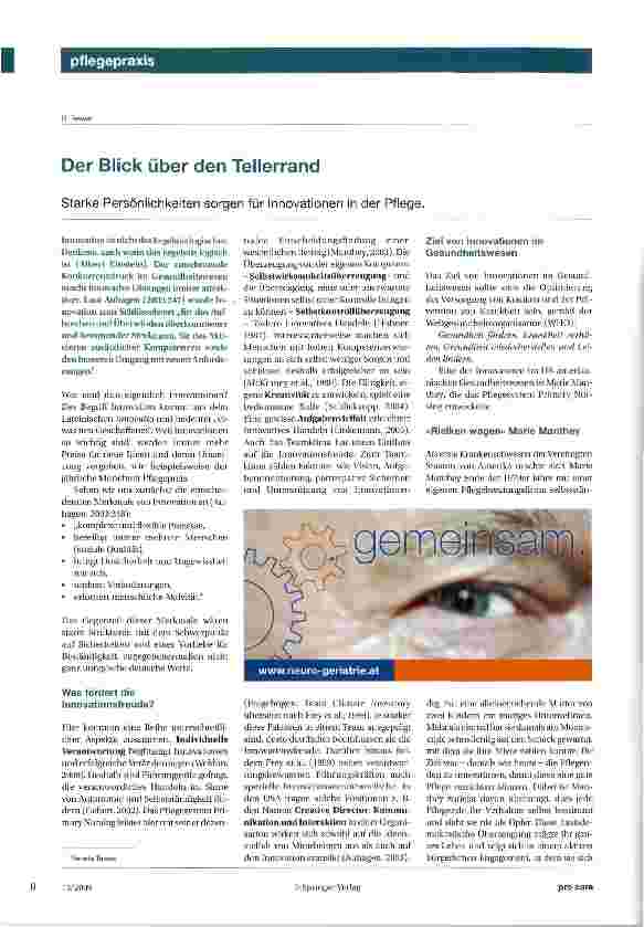 Vorschauseite 1: Der Blick über den Tellerrand
