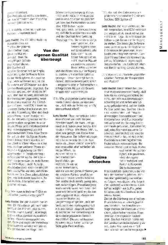 Vorschauseite 2: Legalisierter Ideenklau Systemverbund kontra Fusion