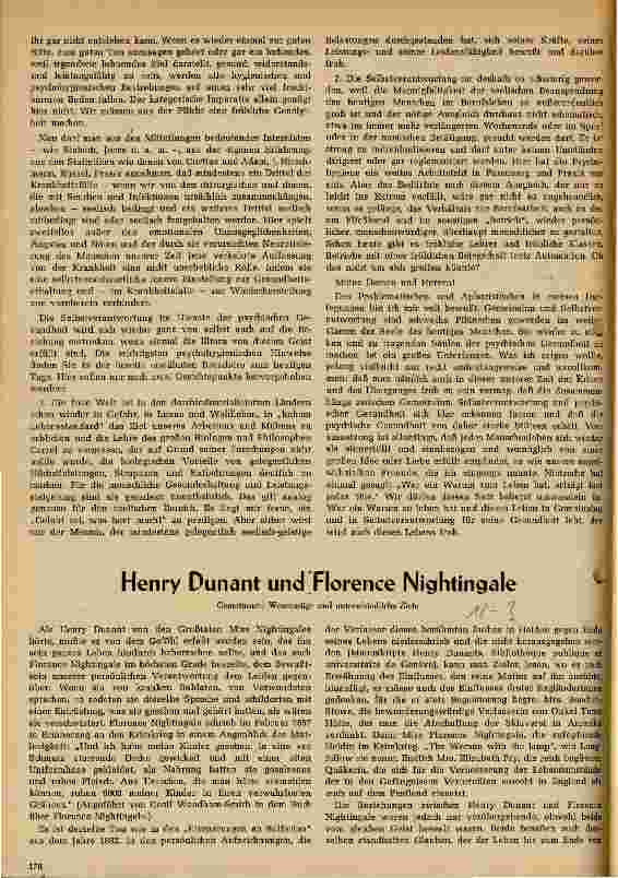 Vorschauseite 1: Henry Dunant und Florence Nightingale
