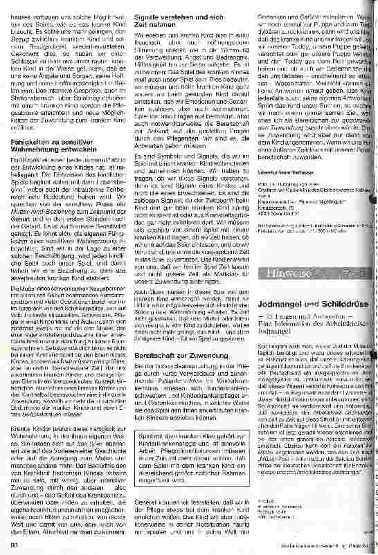 Vorschauseite 4: Spielen und Spiele bei kranken Kindern