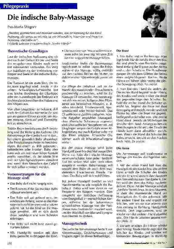 Vorschauseite 1: Die indische Baby-Massage