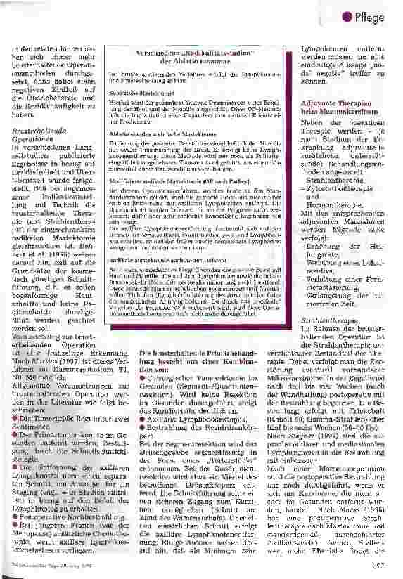Vorschauseite 3: Das Mammakarzinom 2. Teil