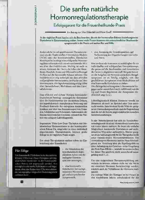 Vorschauseite 1: Die sanfte natürliche Hormonregulationstherapie