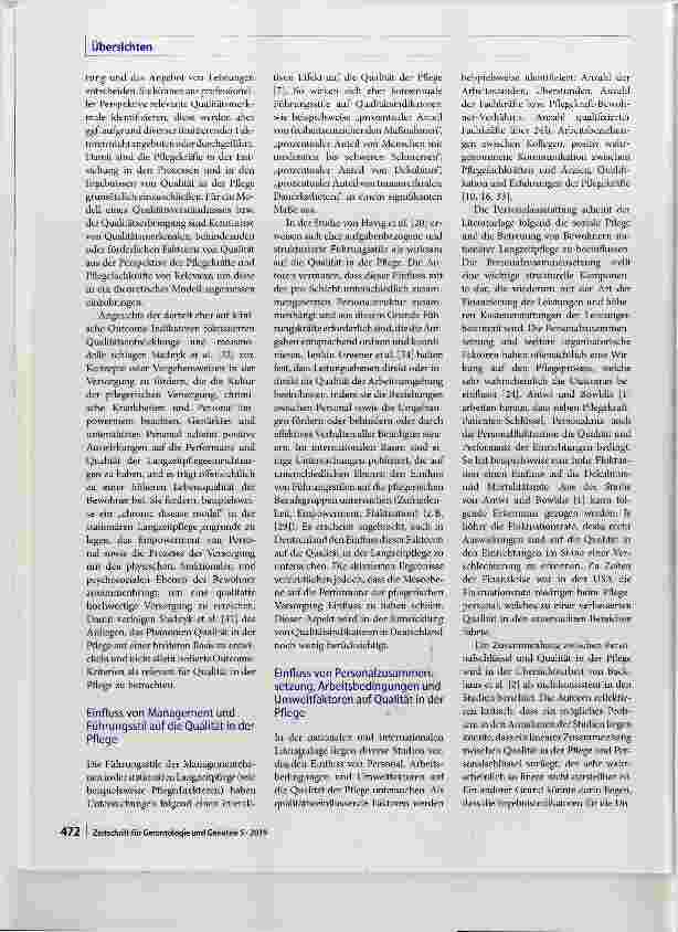 Vorschauseite 5: Kritische Diskussion zur bisherigen Qualitätsdebatte in der Langzeitpflege ein Plädoyer für eine systemische und auf empirischen Erkenntnissen beruhende Betrachtung der Entwicklun…