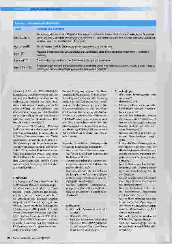Vorschauseite 2: Aufbereitung von Bronchoskopen - ist es Zeit für eine Veränderung?