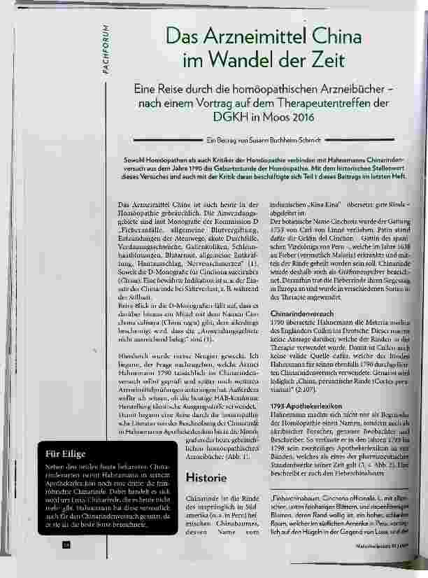 Vorschauseite 1: Das Arzneimittel China im Wandel der Zeit