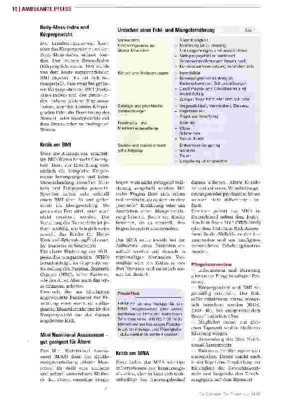 Vorschauseite 2: Mangelernährung erkennen und verhindernHerausforderung Risikomanagement