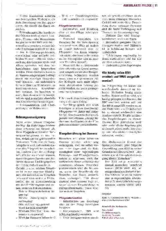 Vorschauseite 3: Mangelernährung erkennen und verhindernHerausforderung Risikomanagement