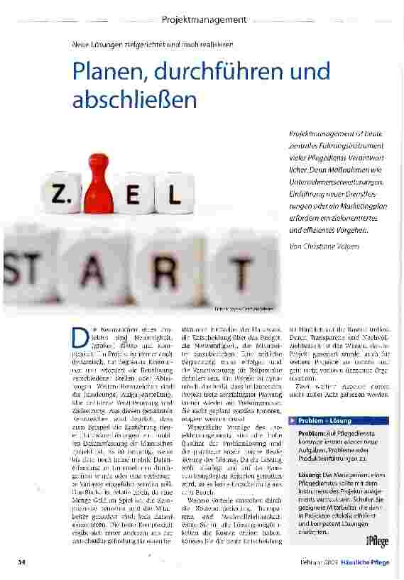 Vorschauseite 1: Planen, durchführen und abschließen