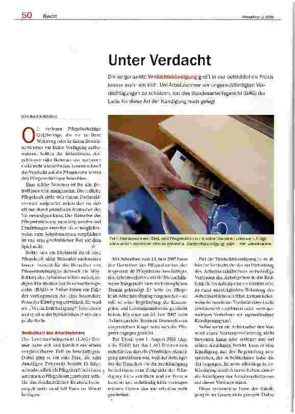 Vorschauseite 1: Unter Verdacht