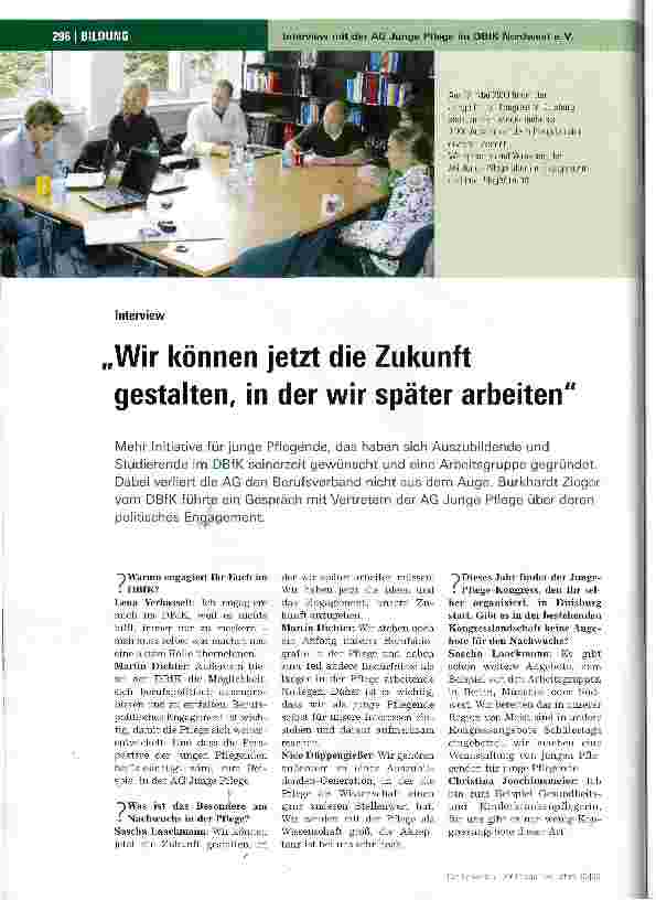 Vorschauseite 1: Wir können jetzt die Zukunft gestalten, in der wir später arbeiten