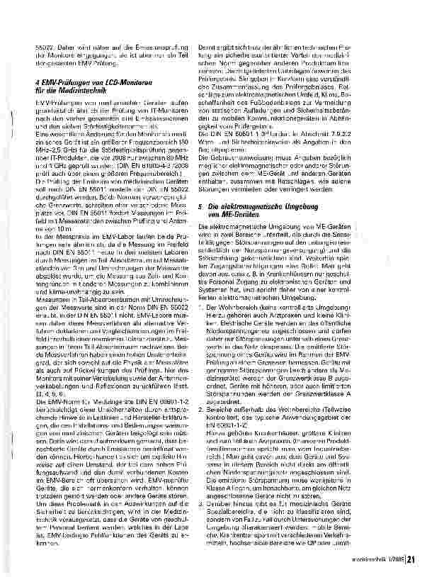 Vorschauseite 3: LCD-Monitore in der Medizintechnik