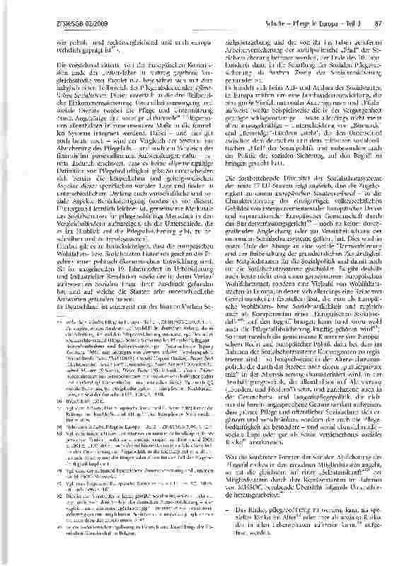 Vorschauseite 2: Pflege in Europa - Teil 3