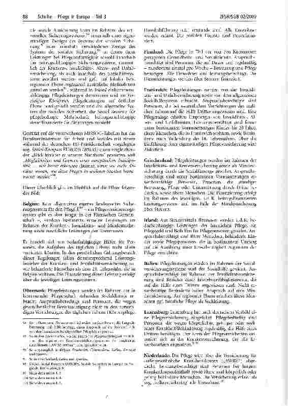Vorschauseite 3: Pflege in Europa - Teil 3