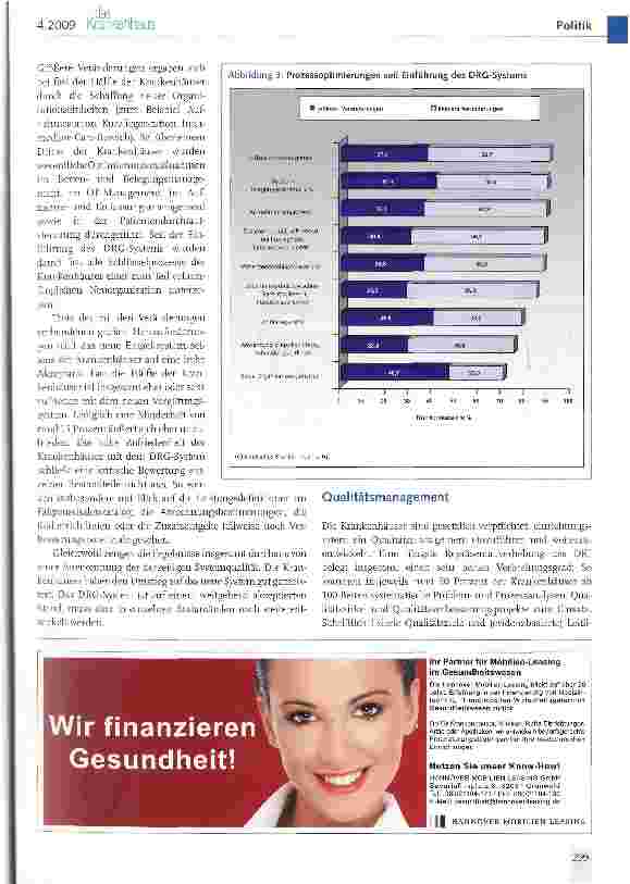 Vorschauseite 4: Krankenhäuser zwischen Innovationsund Kostendruck