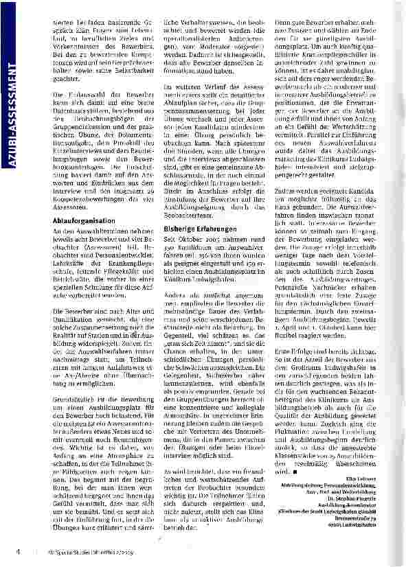 Vorschauseite 3: Sorgfältige Auswahl sichert den Nachwuchs