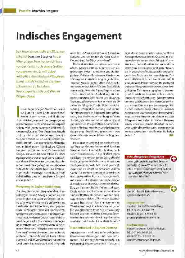 Vorschauseite 1: Indisches Engagement