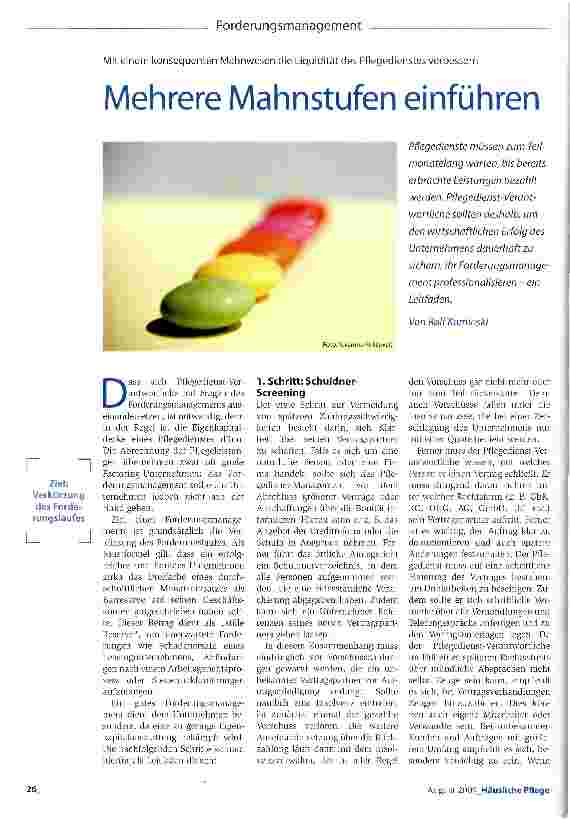 Vorschauseite 1: Mehrere Mahnstufen einführen