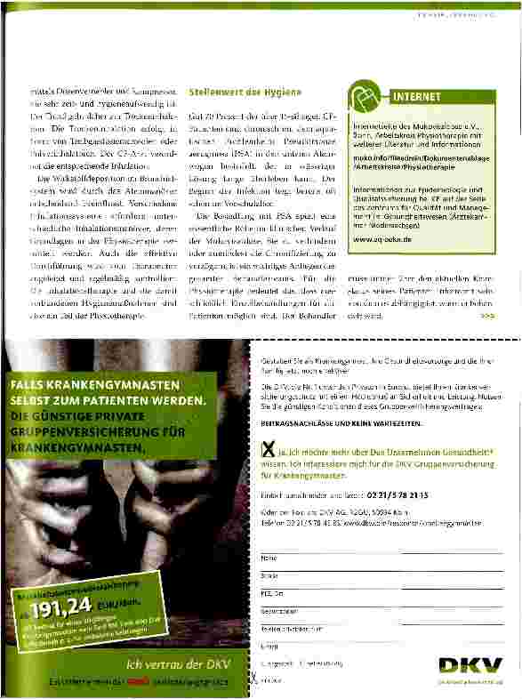Vorschauseite 4: Behandlungskonzept bei Mukoviszidose