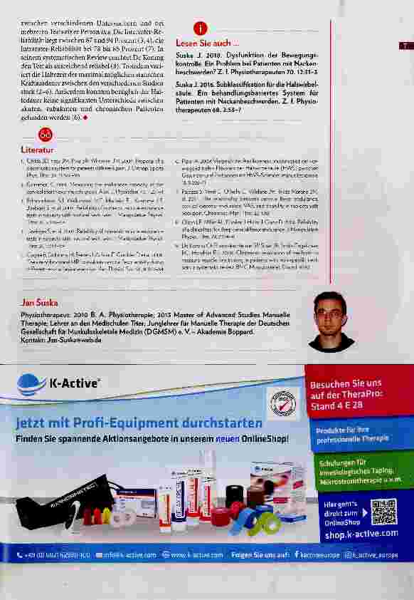 Vorschauseite 2: Zervikaler Flexions-Ausdauertest