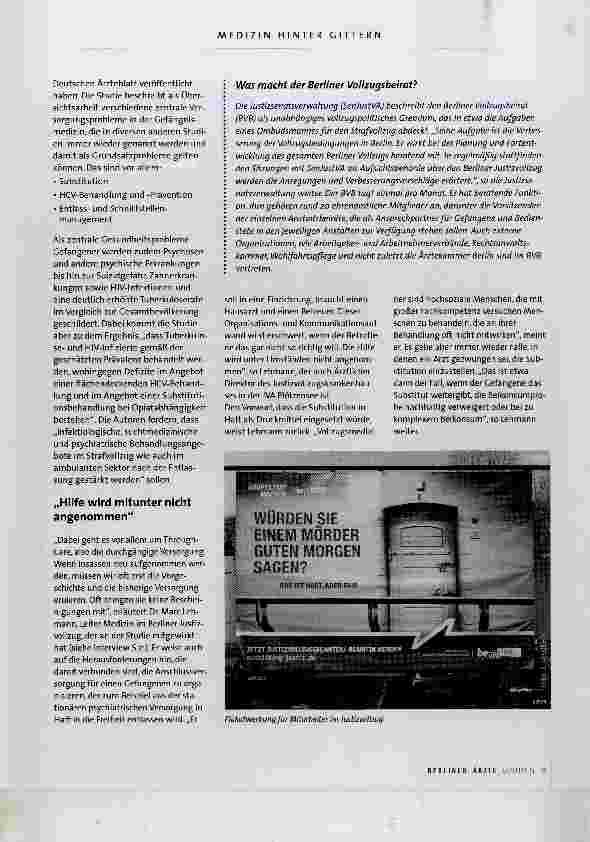 Vorschauseite 6: Medizin hinter Gittern