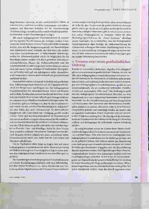 Vorschauseite 4: Digitalisierung und bedingungsloses Grundeinkommen - eine schräge Debatte