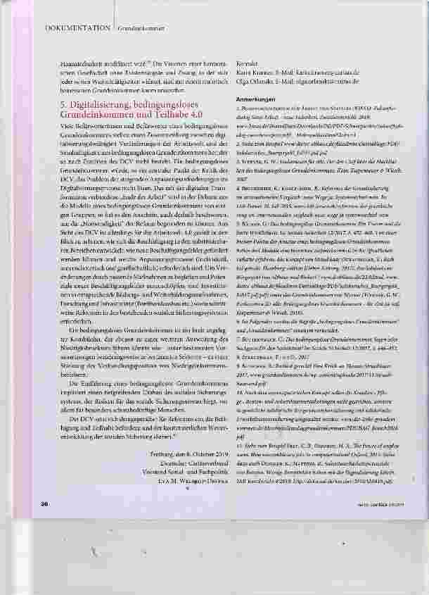 Vorschauseite 5: Digitalisierung und bedingungsloses Grundeinkommen - eine schräge Debatte