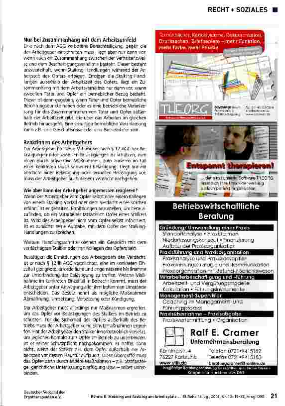 Vorschauseite 4: Mobbing und Stalking am Arbeitsplatz