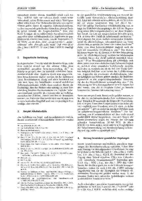 Vorschauseite 3: Die Beweislastverteilung in sozialgerichtlichen und sozialverwaltungsrechtlichen Verfahren der gesetzlichen Unfallversicherung